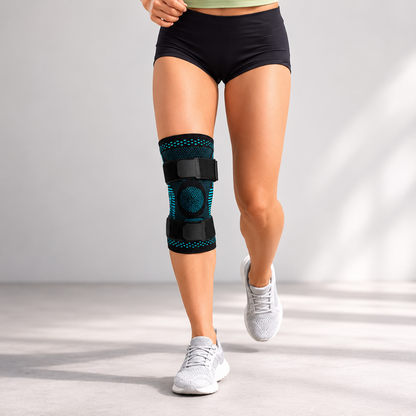 Adjustable Knee Brace with Compression Sleeve – Supportive