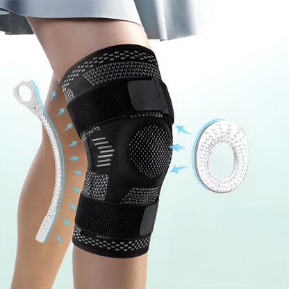 Adjustable Knee Brace with Compression Sleeve – Supportive