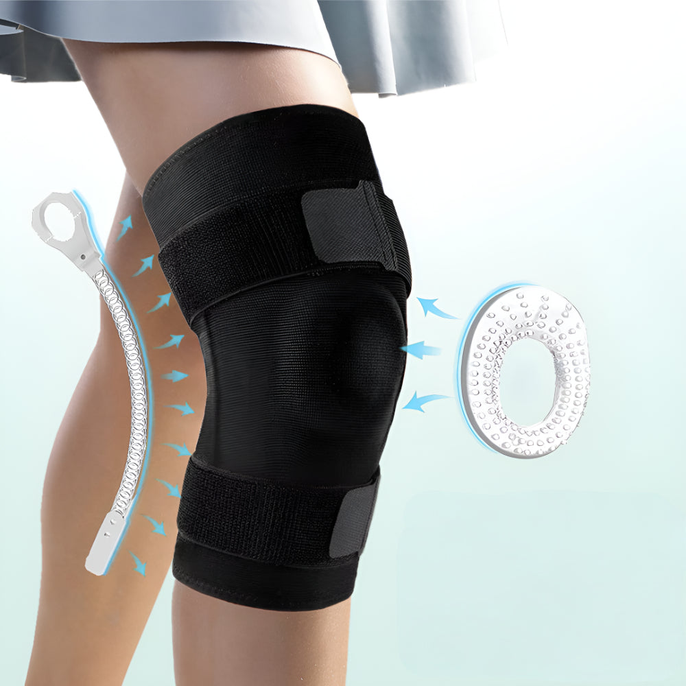 Adjustable Knee Brace with Compression Sleeve – Supportive