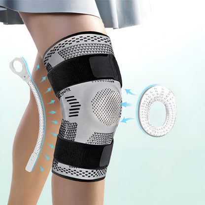 Adjustable Knee Brace with Compression Sleeve – Supportive