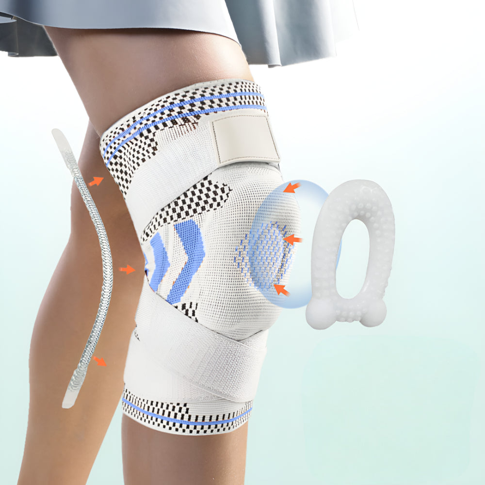 Adjustable Knee Brace with Compression Sleeve – Supportive