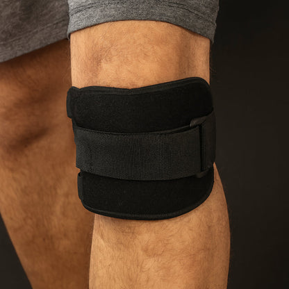 Adjustable Knee Brace with Compression Straps and Pad for Optimal Leg Support