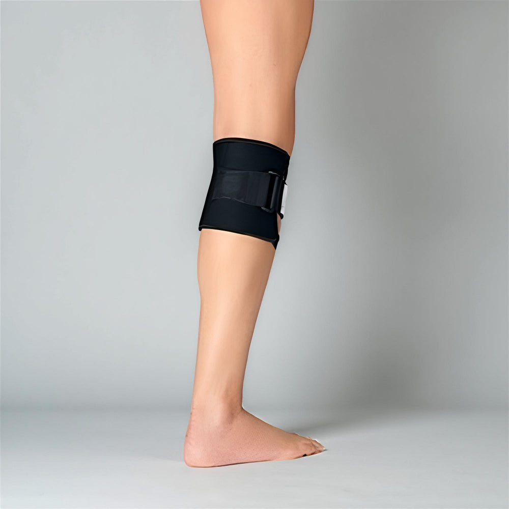 Adjustable Knee Brace with Compression Straps and Pad for Optimal Leg Support