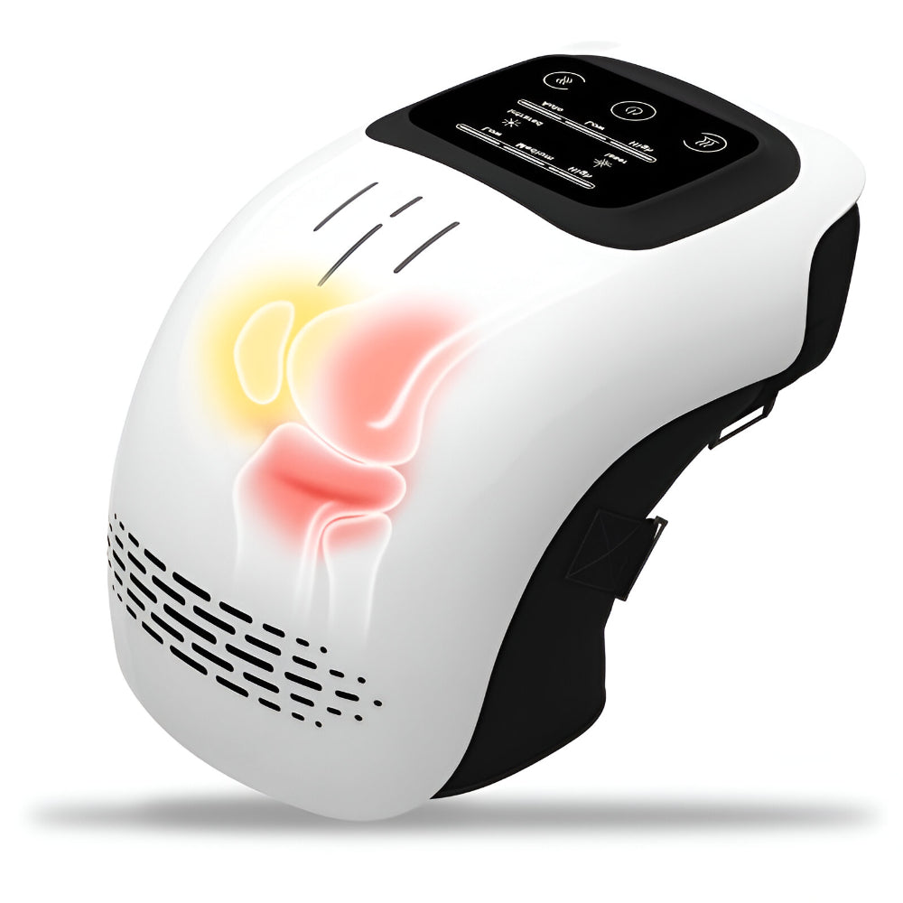 Electric Heated Knee Massager with Adjustable Support and Compression
