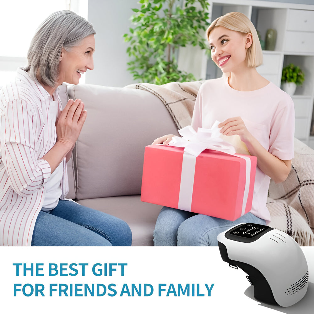 Electric Heated Knee Massager with Adjustable Support and Compression