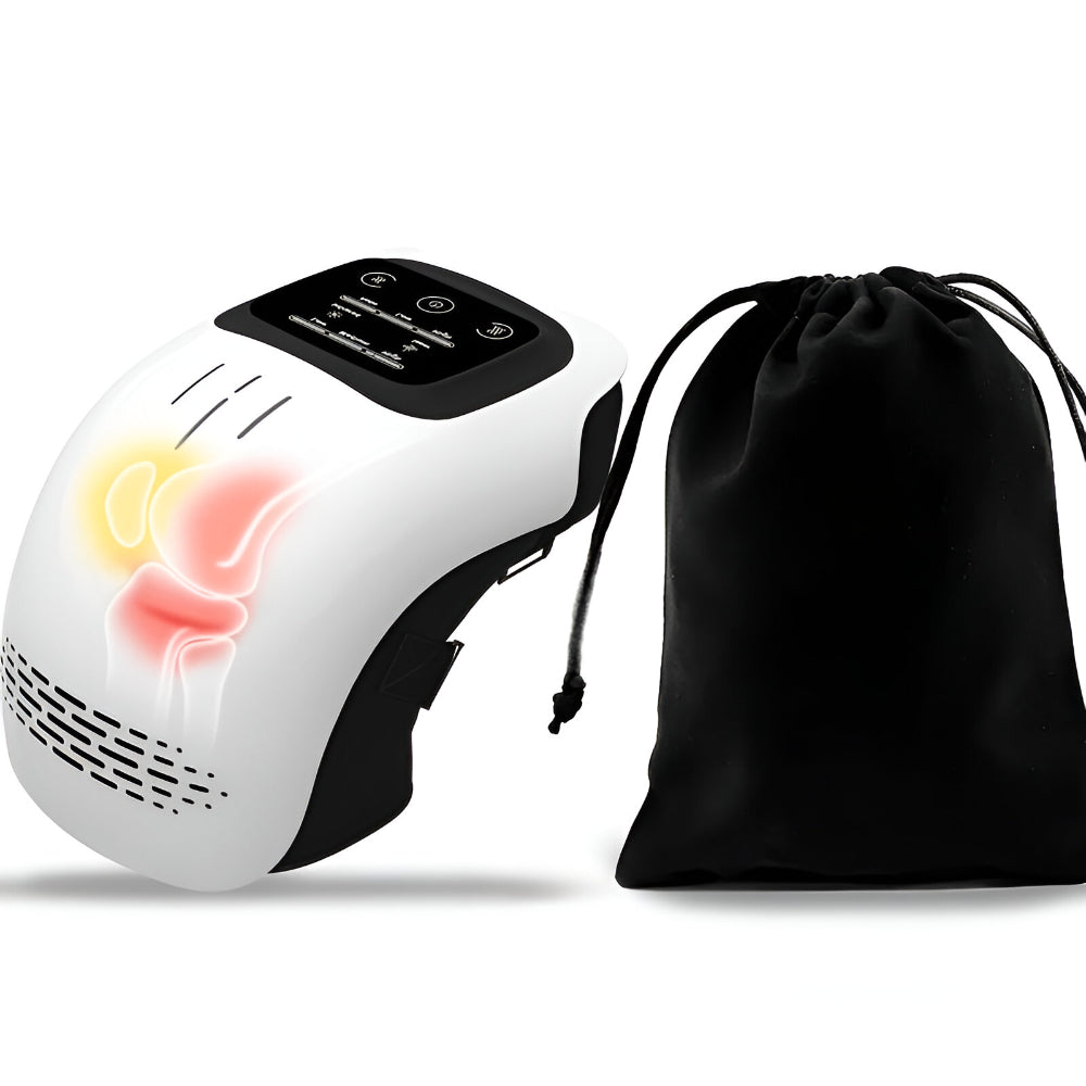 Electric Heated Knee Massager with Adjustable Support and Compression