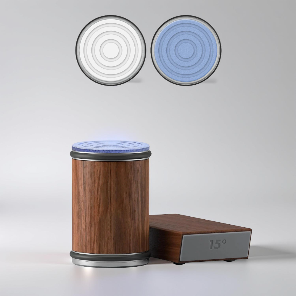 Dual-Angle Knife Sharpener with Rolling Wheel for a Razor-Sharp Steel Edge