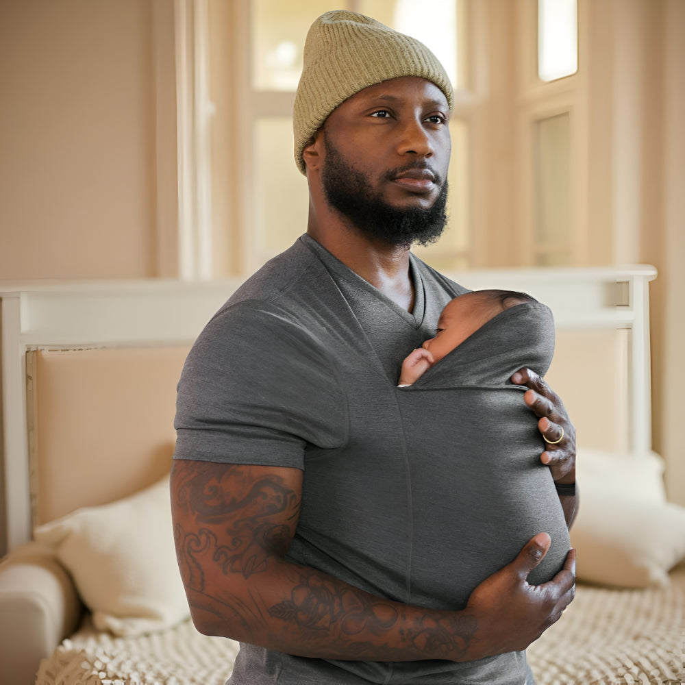 Hands-Free Baby Carrier Tee: Wrap Shirt Style for Easy Infant Carrying