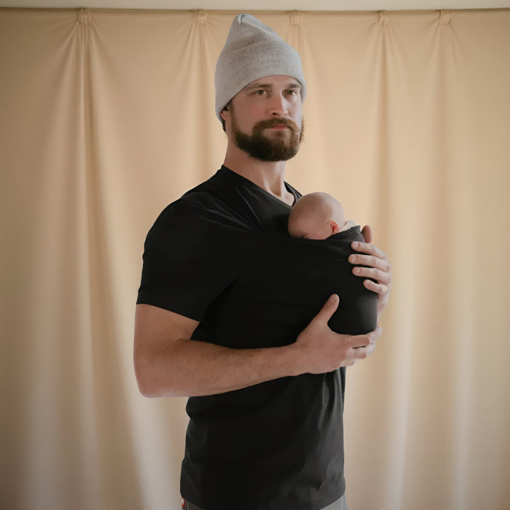 Hands-Free Baby Carrier Tee: Wrap Shirt Style for Easy Infant Carrying