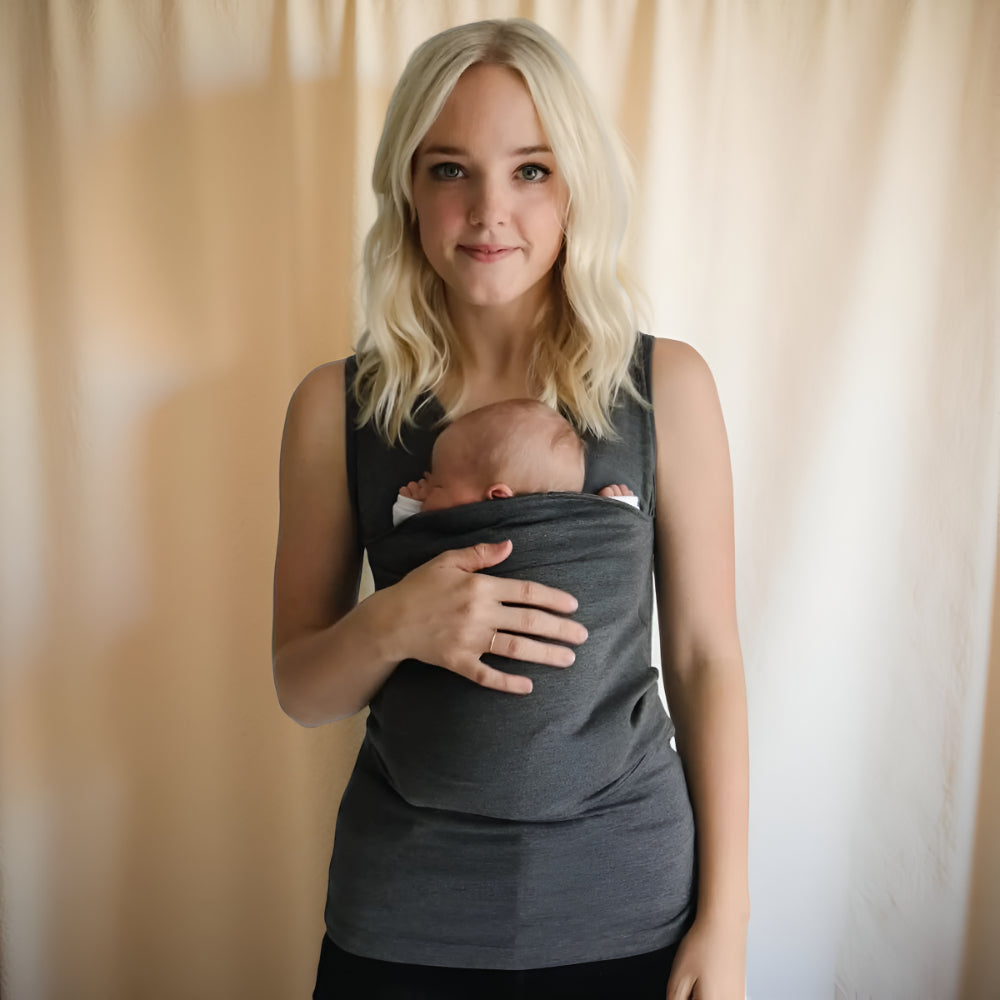 Hands-Free Baby Carrier Tee: Wrap Shirt Style for Easy Infant Carrying