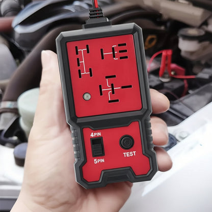 12V Car Battery Tester with LED Voltage Indicator and Relay Testing Tool
