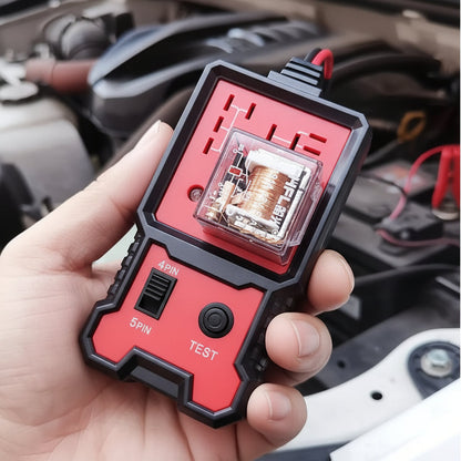 12V Car Battery Tester with LED Voltage Indicator and Relay Testing Tool