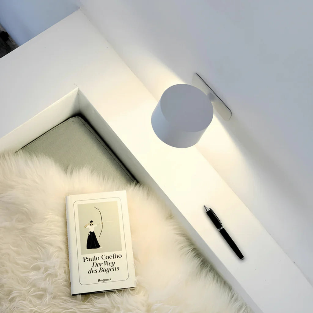 Cordless Wall Light with Rotating LED Night Lamp
