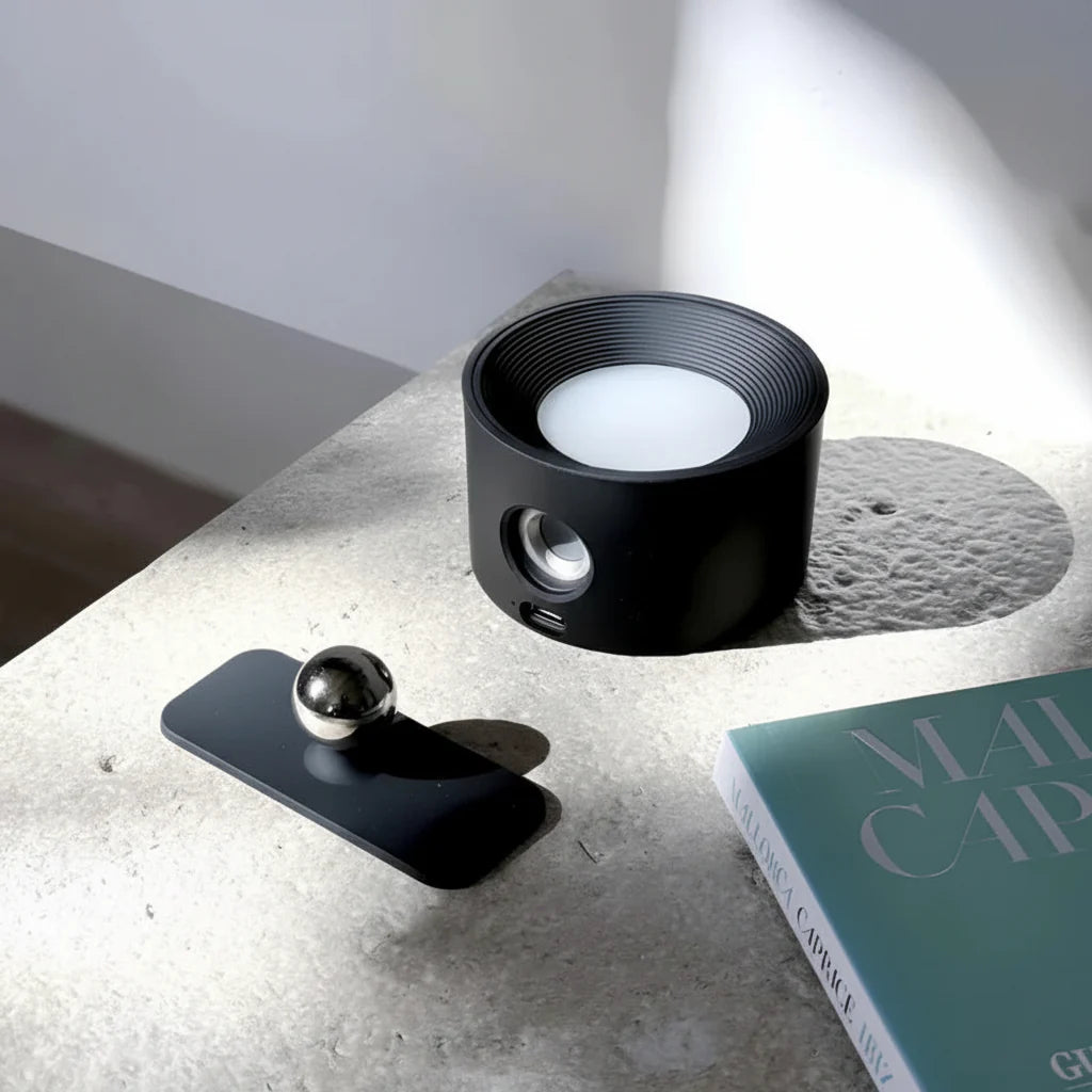 Cordless Wall Light with Rotating LED Night Lamp