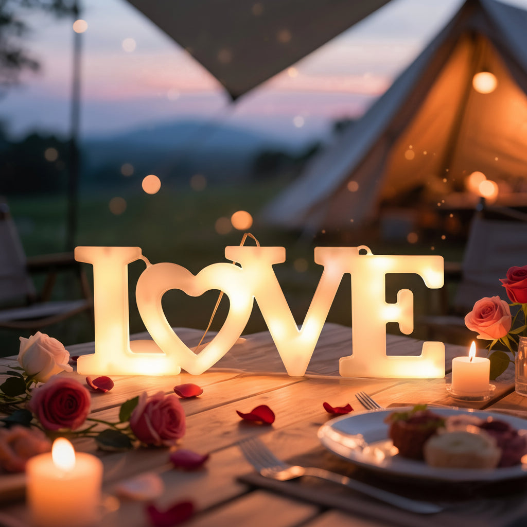 Heart-Shaped LED Night Light – Battery-Powered Wall Decor, Perfect Valentine’s Gift