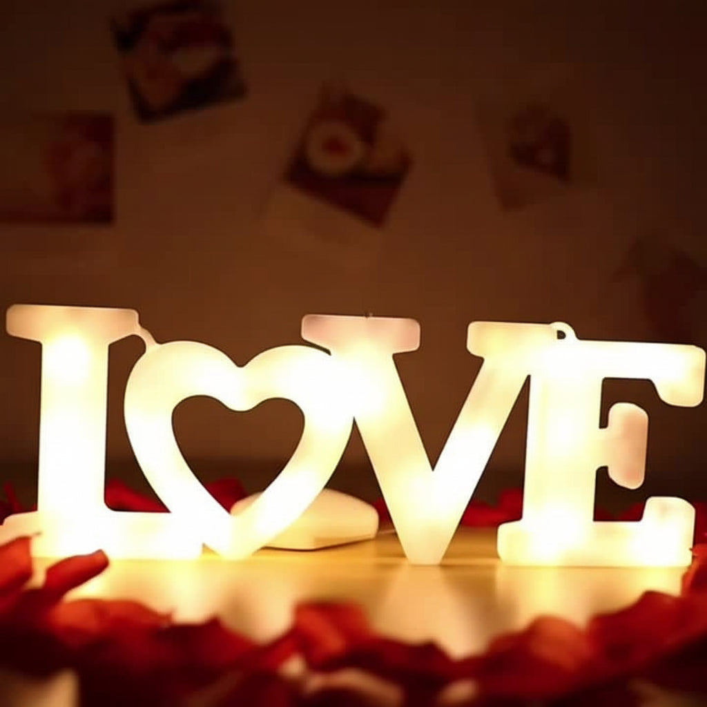 Heart-Shaped LED Night Light – Battery-Powered Wall Decor, Perfect Valentine’s Gift