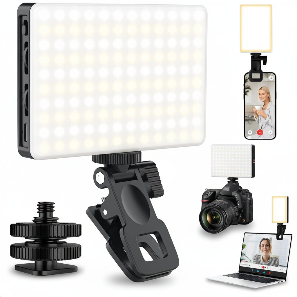 Clip-On Selfie LED Light for Phones – Adjustable Brightness & Modes