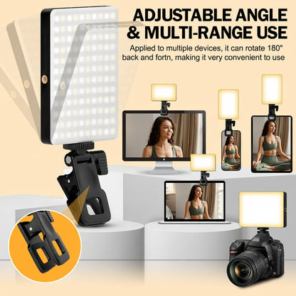 Clip-On Selfie LED Light for Phones – Adjustable Brightness & Modes