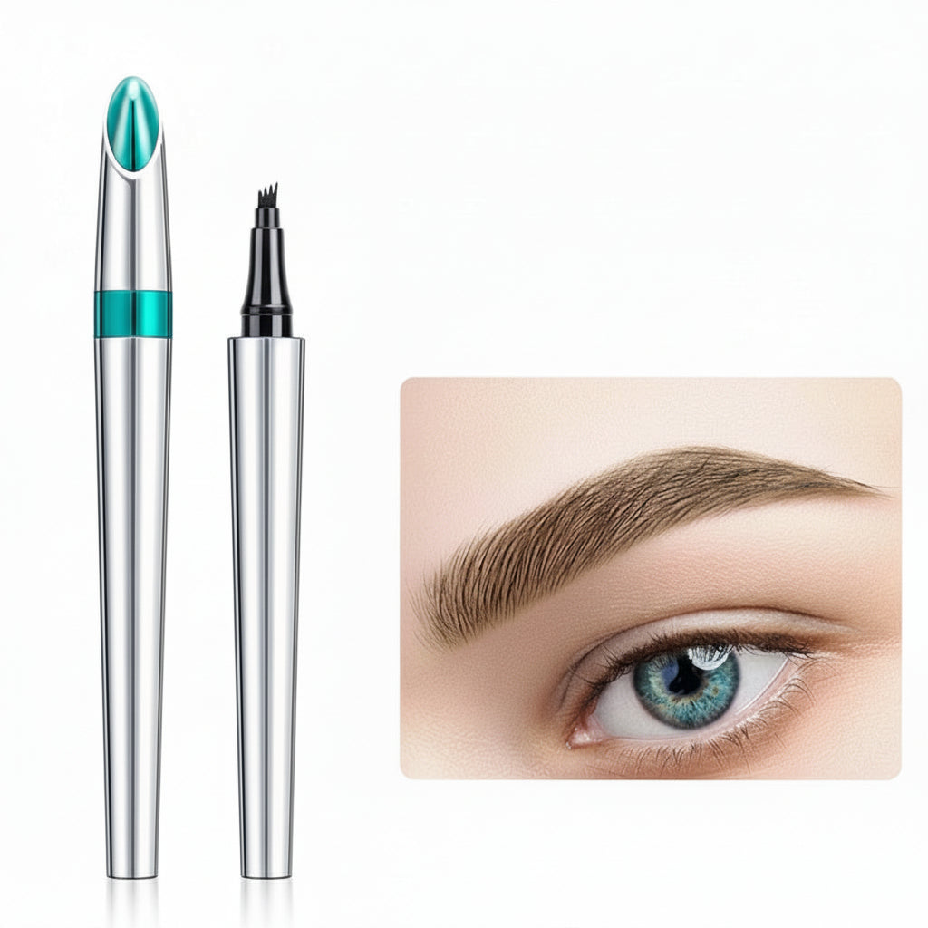 4-Tip Microblading Eyebrow Pencil - Waterproof Brow Makeup Pen