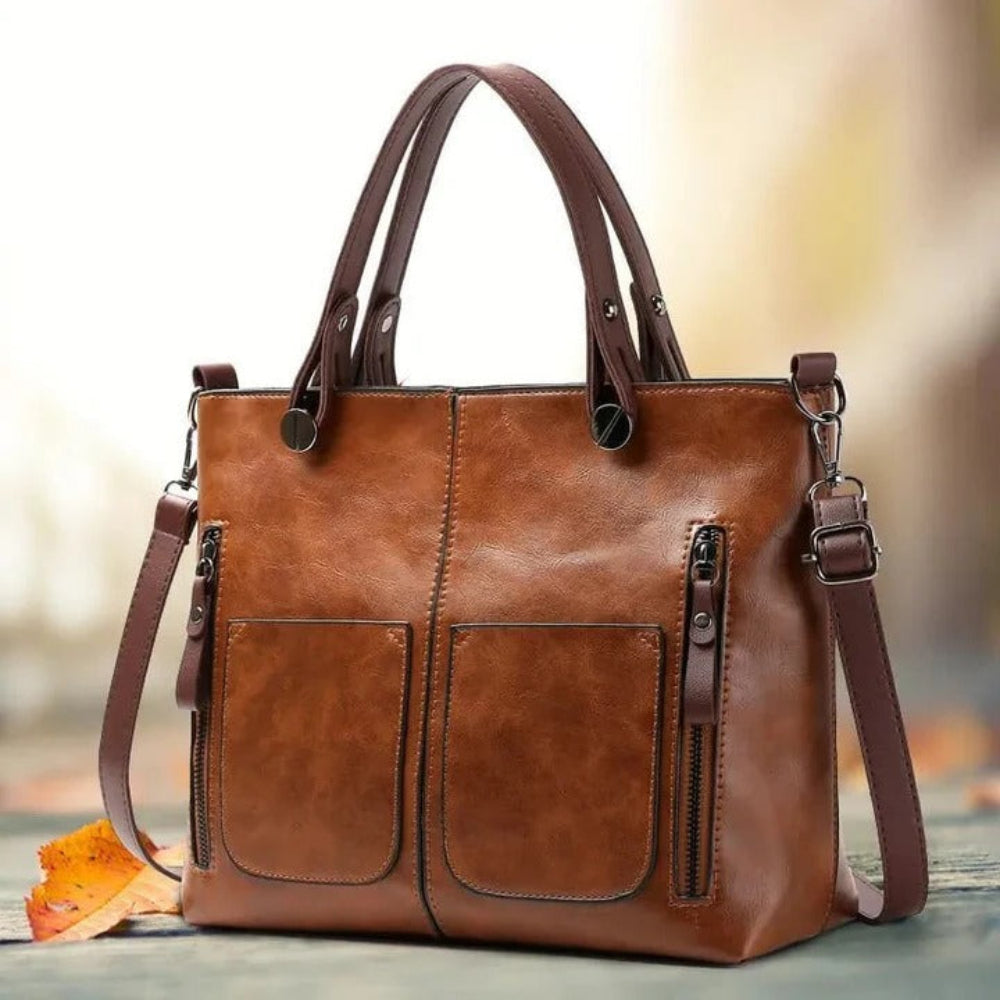 Chic Women's Tote Bag - Vintage-Style Office & Travel Handbag