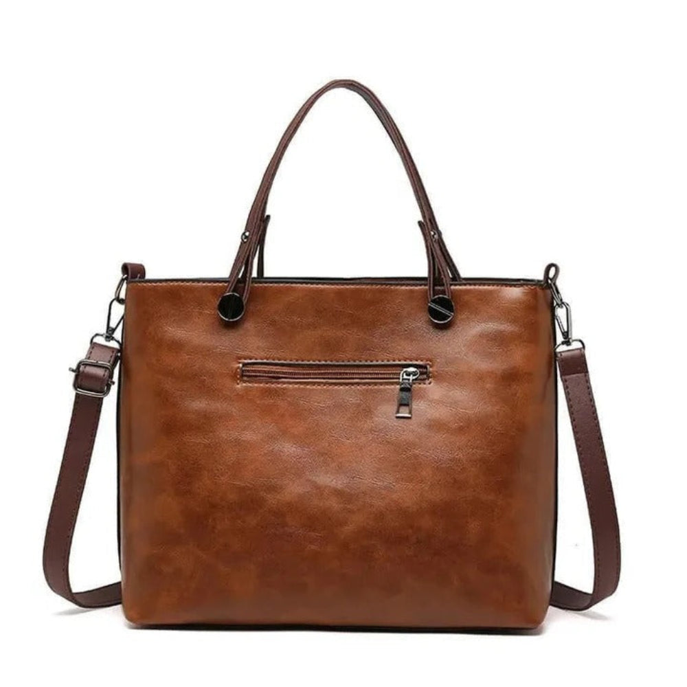 Chic Women's Tote Bag - Vintage-Style Office & Travel Handbag