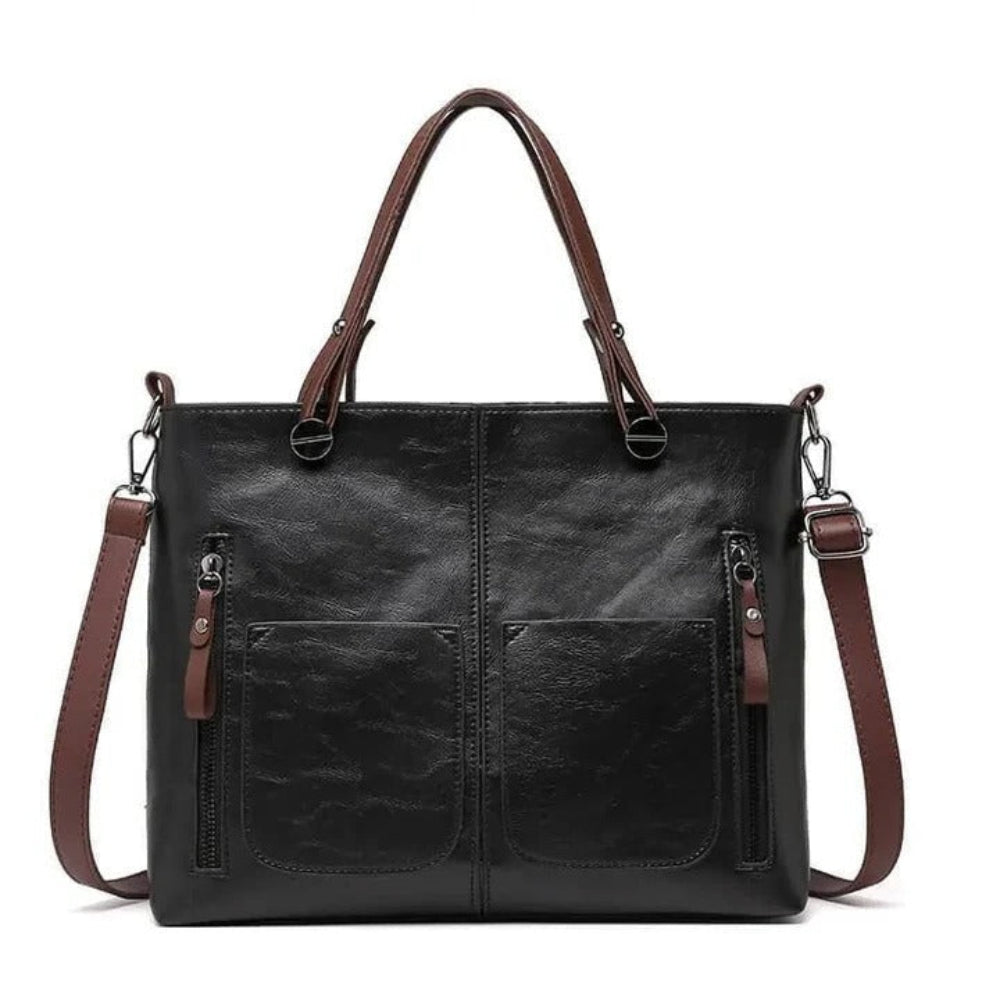 Chic Women's Tote Bag - Vintage-Style Office & Travel Handbag