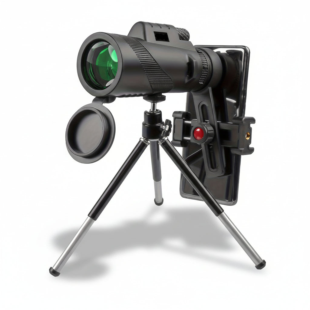 HD Monocular Telescope Phone Adapter for Outdoor Viewing – Turn Your Smartphone into a Powerful Scope