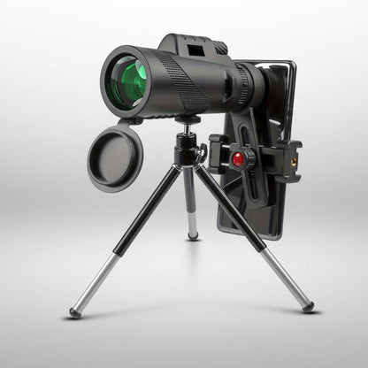HD Monocular Telescope Phone Adapter for Outdoor Viewing – Turn Your Smartphone into a Powerful Scope