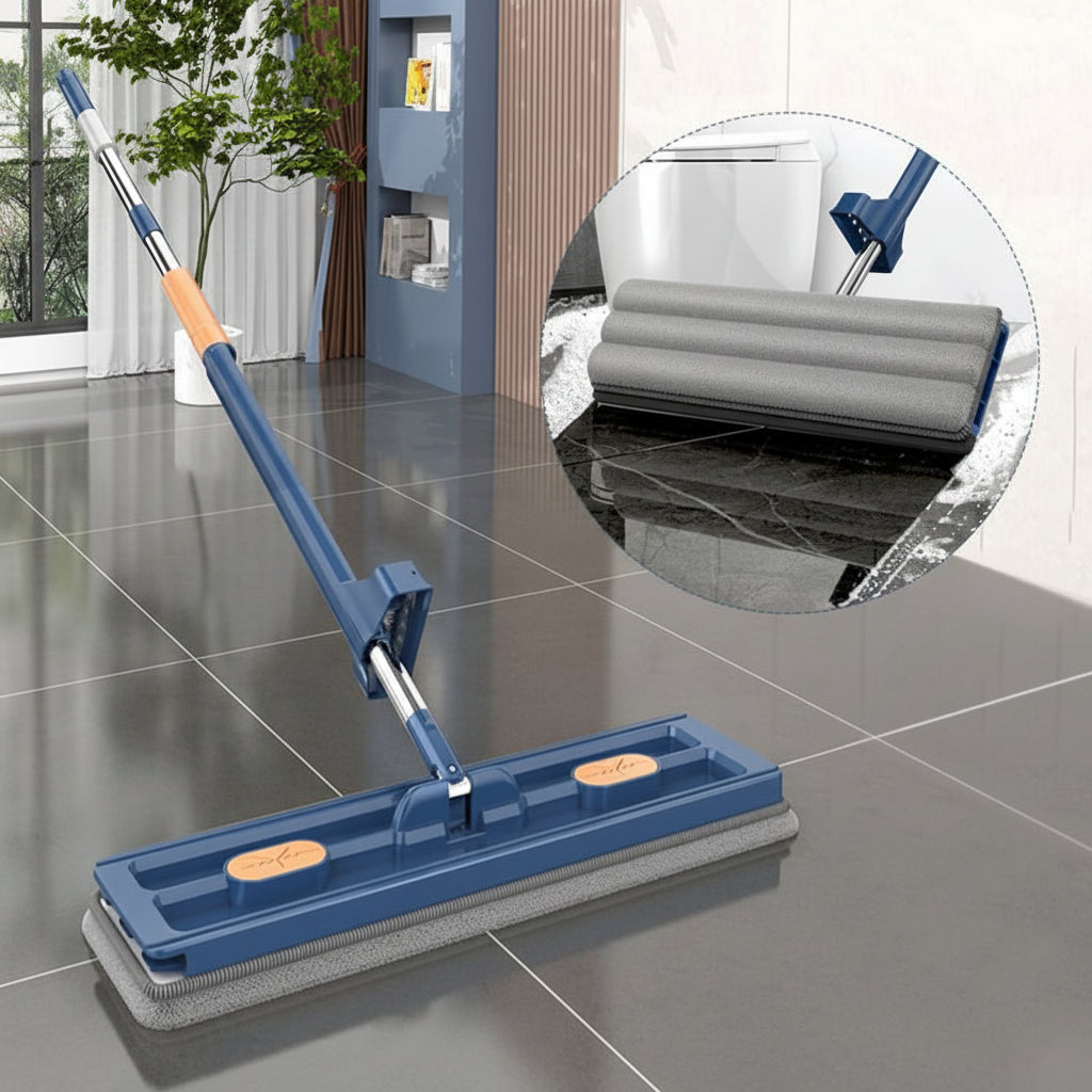 Flat Microfiber Floor Spray Mop with Long-Handle Cleaning System