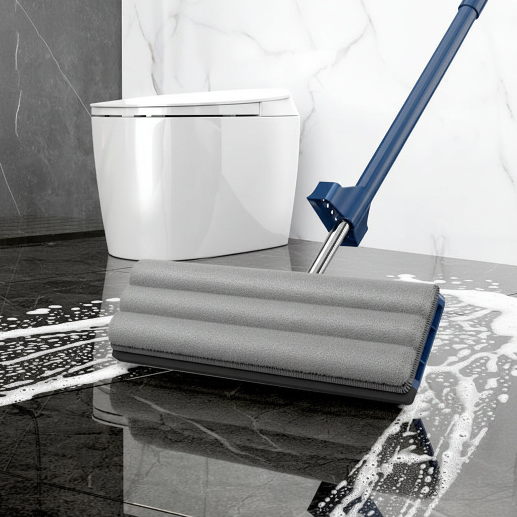 Flat Microfiber Floor Spray Mop with Long-Handle Cleaning System