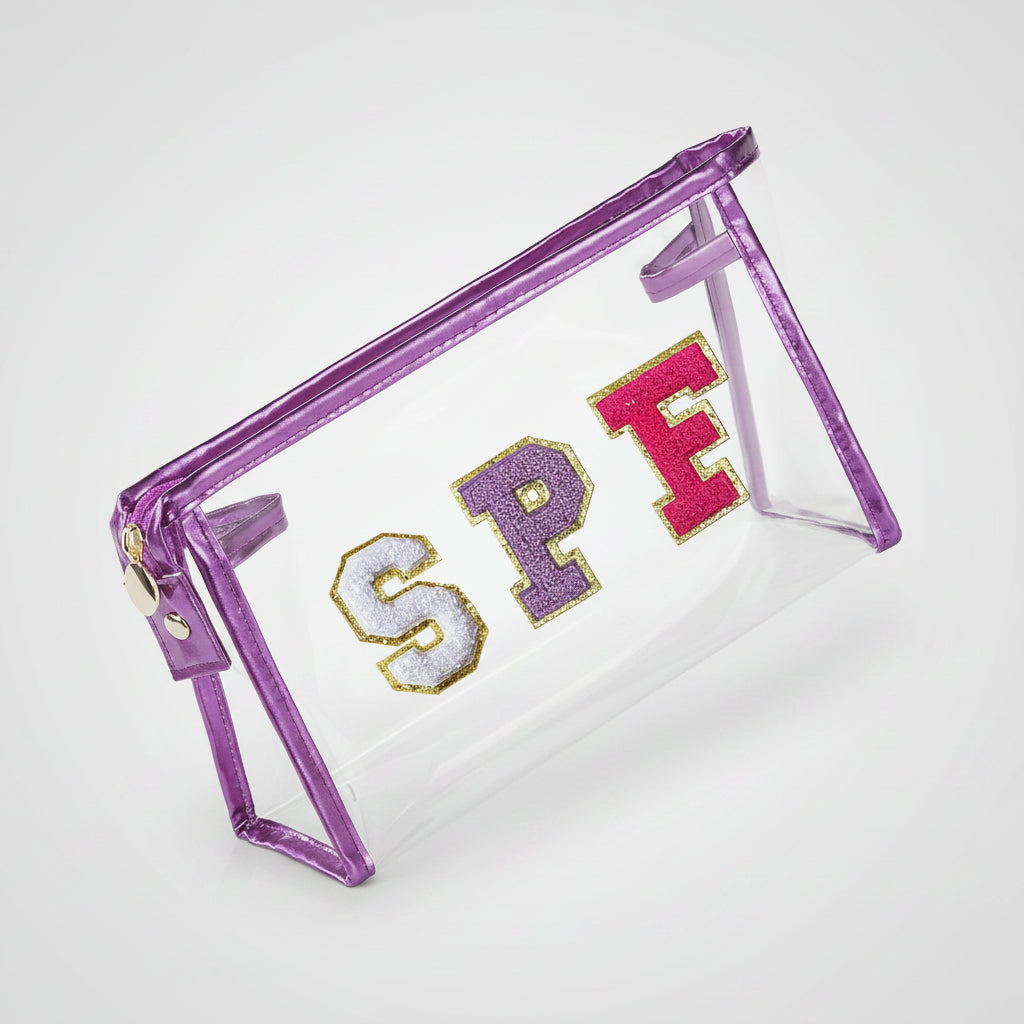 Clear Travel Makeup Bag - Transparent Cosmetic Pouch for Beach Trips, Ideal Mother's Day Gift