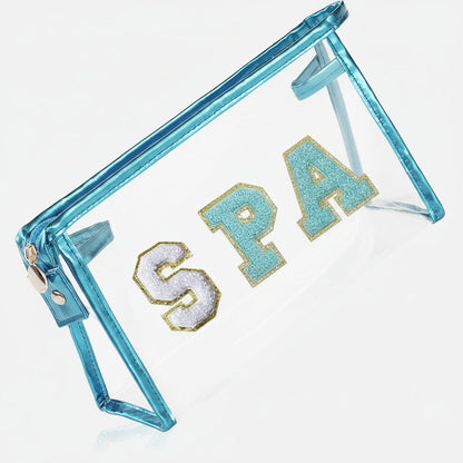 Clear Travel Makeup Bag - Transparent Cosmetic Pouch for Beach Trips, Ideal Mother's Day Gift