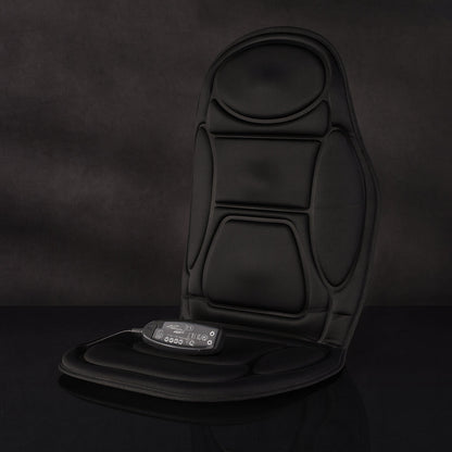 Heated Massage Car Seat Back Cushion – Multi-Zone Comfort Pad