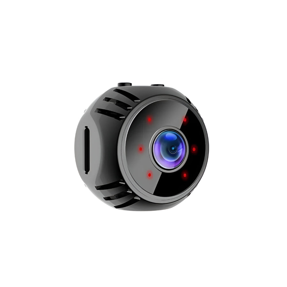 Compact WiFi Security Camera with Night Vision and Motion Detection