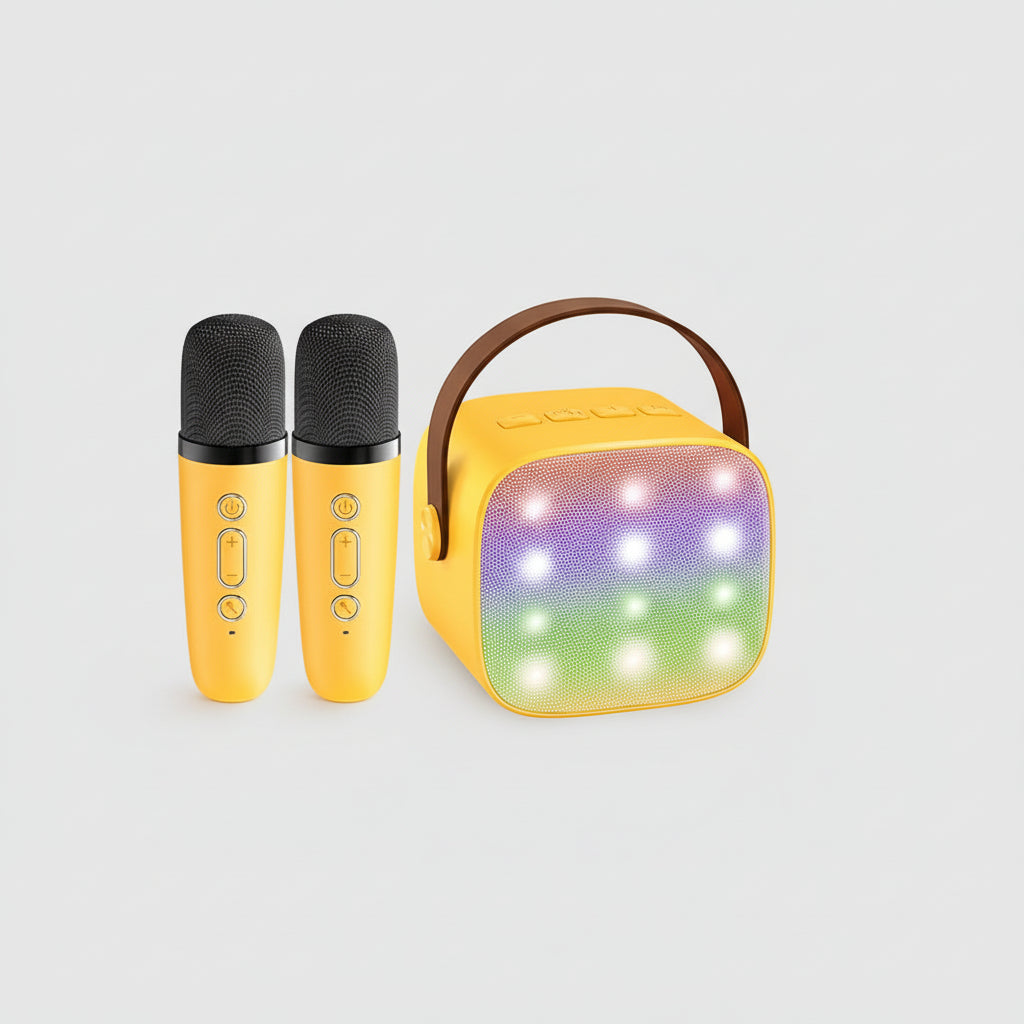 Bluetooth Karaoke Machine: Portable Speaker with Wireless Microphones