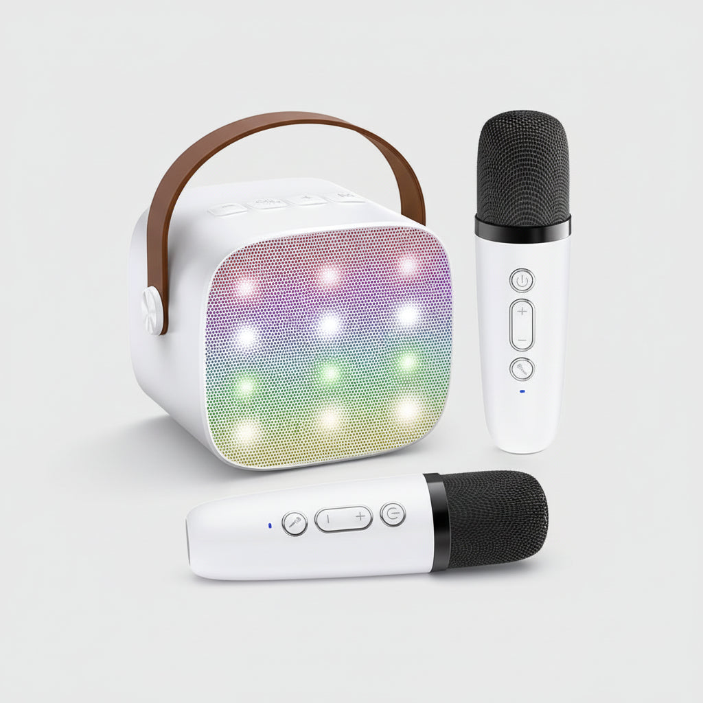 Bluetooth Karaoke Machine: Portable Speaker with Wireless Microphones