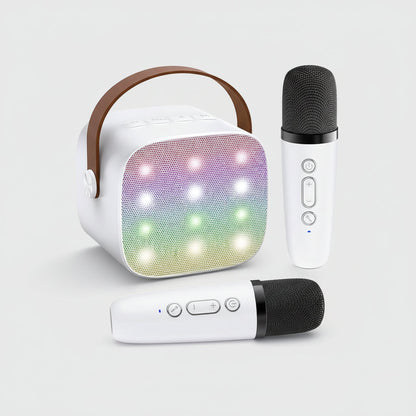 Bluetooth Karaoke Machine: Portable Speaker with Wireless Microphones