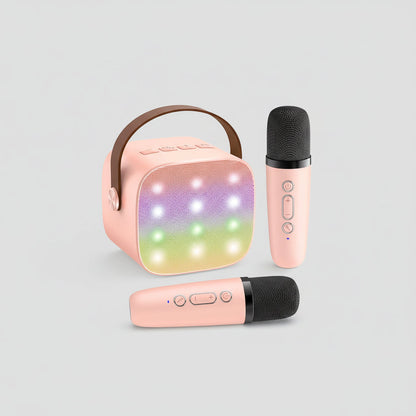 Bluetooth Karaoke Machine: Portable Speaker with Wireless Microphones