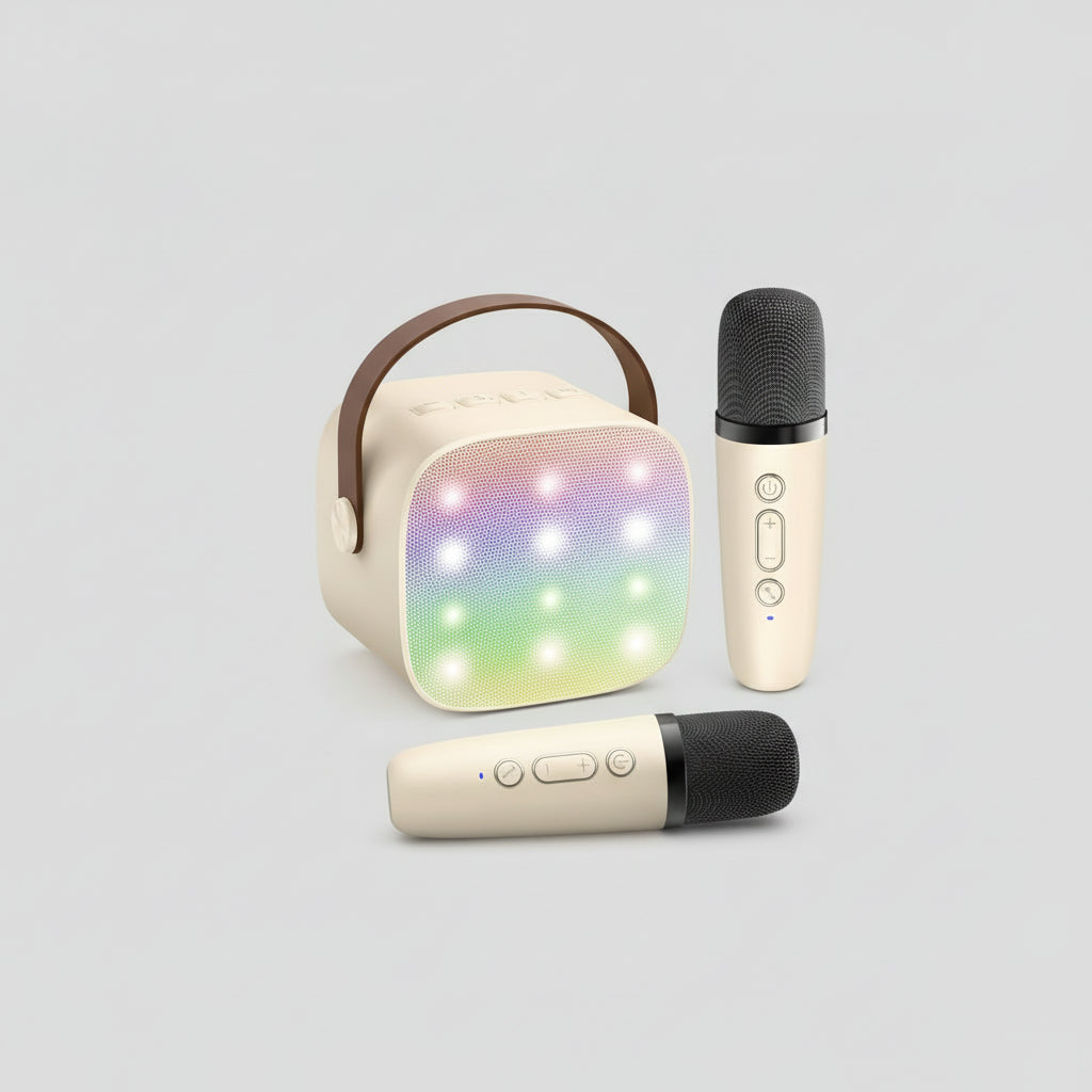 Bluetooth Karaoke Machine: Portable Speaker with Wireless Microphones