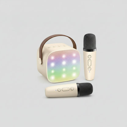 Bluetooth Karaoke Machine: Portable Speaker with Wireless Microphones