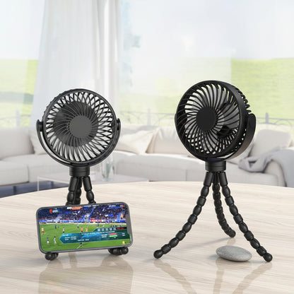 Clip-On Portable Stroller Fan — Battery-Operated Personal Cooling On the Go