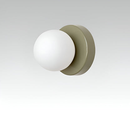 Glass Globe Wall Sconce Light – Indoor Round Mount Lamp