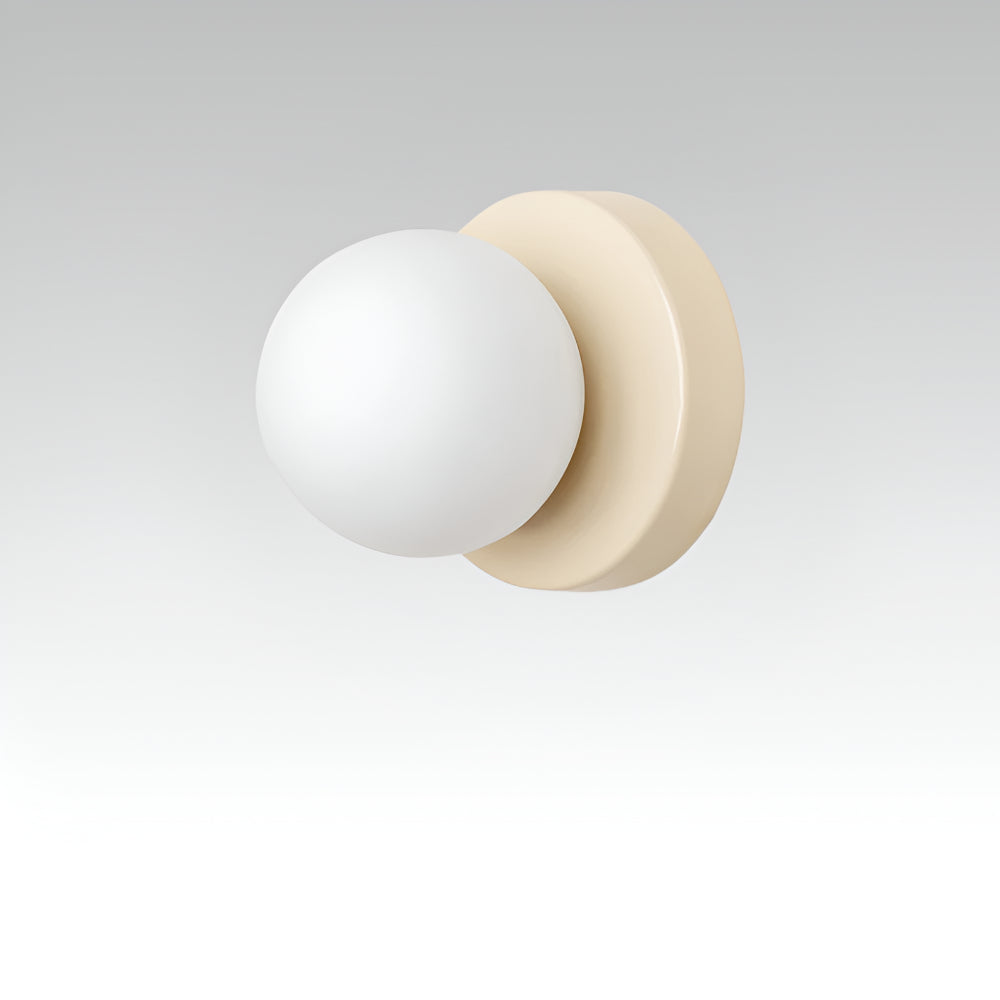 Glass Globe Wall Sconce Light – Indoor Round Mount Lamp