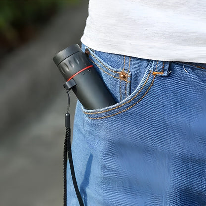 Compact Waterproof Monocular Telescope with Built-In Phone