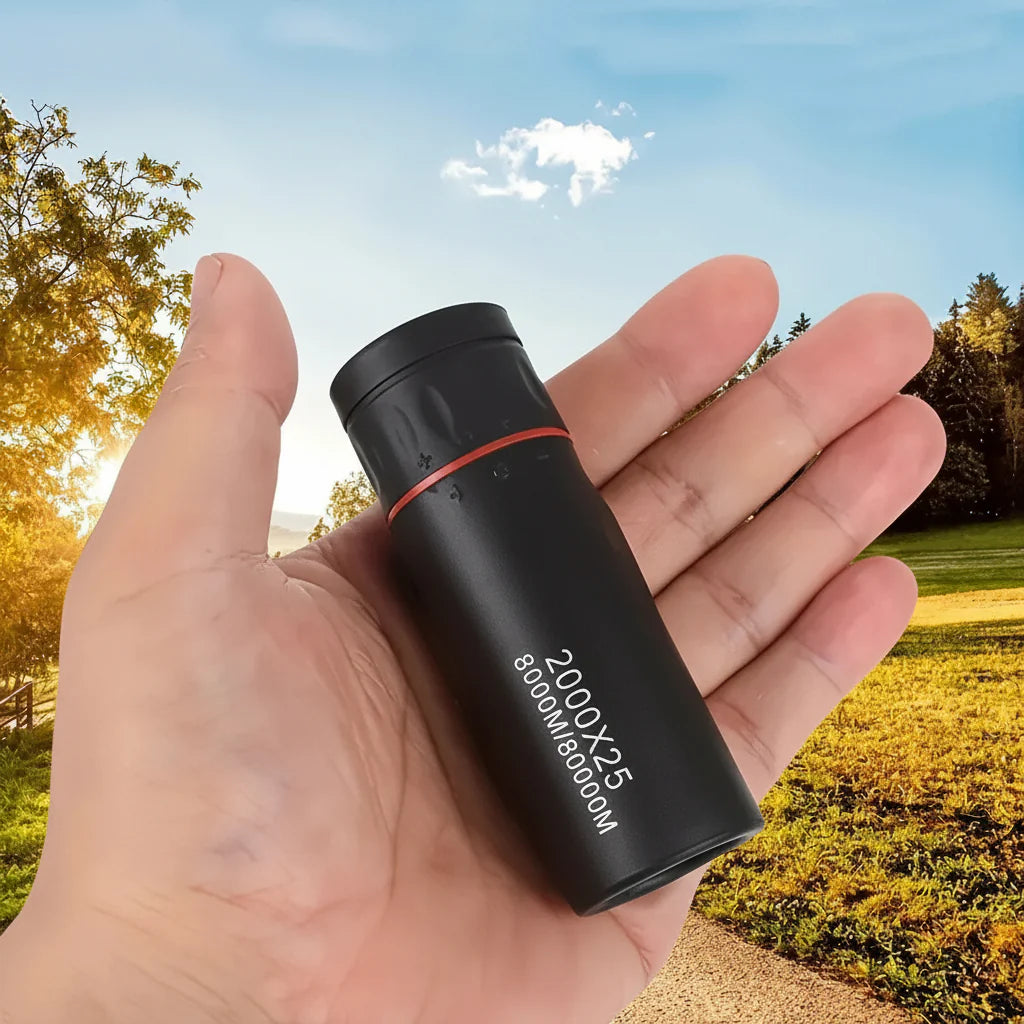 HD Monocular Telescope 2000x25 - Ultra-Compact Zoom for Outdoor Viewing