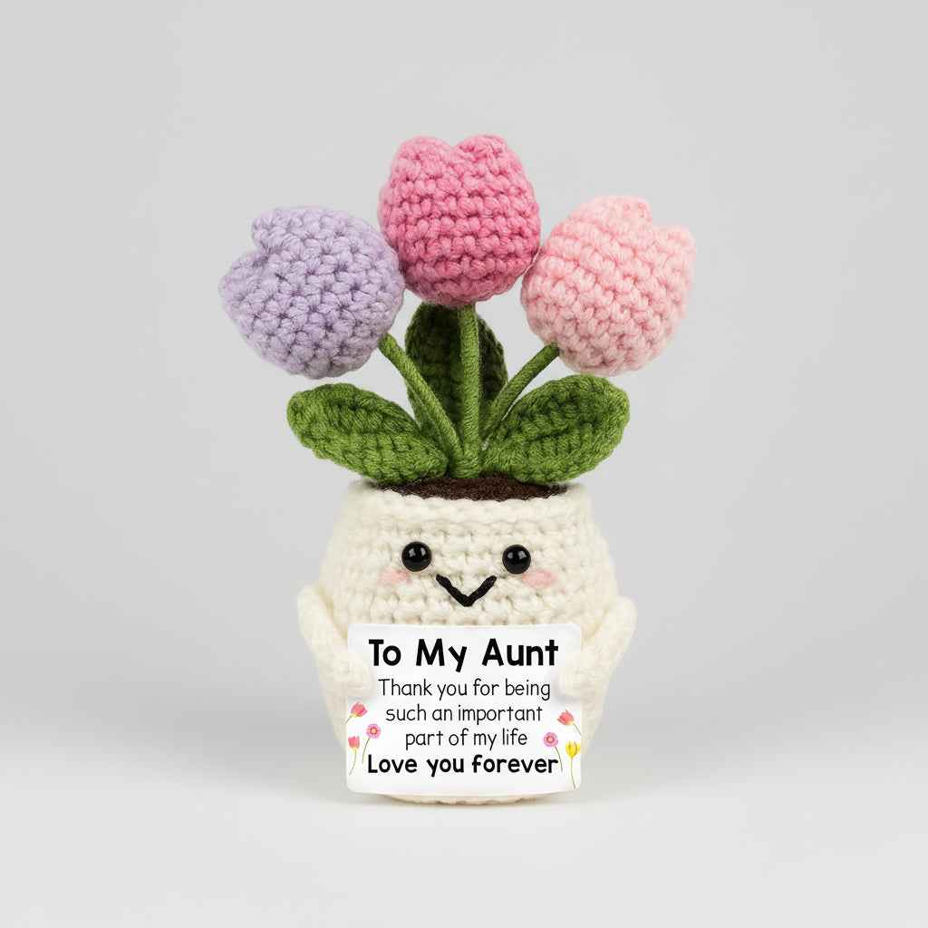Handmade Crochet Flower Desk Decor – The Perfect Mother's Day Gift