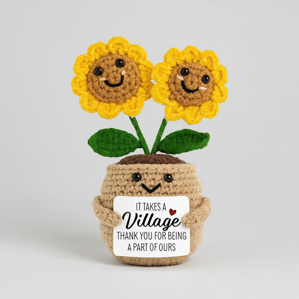 Handmade Crochet Flower Desk Decor – The Perfect Mother's Day Gift