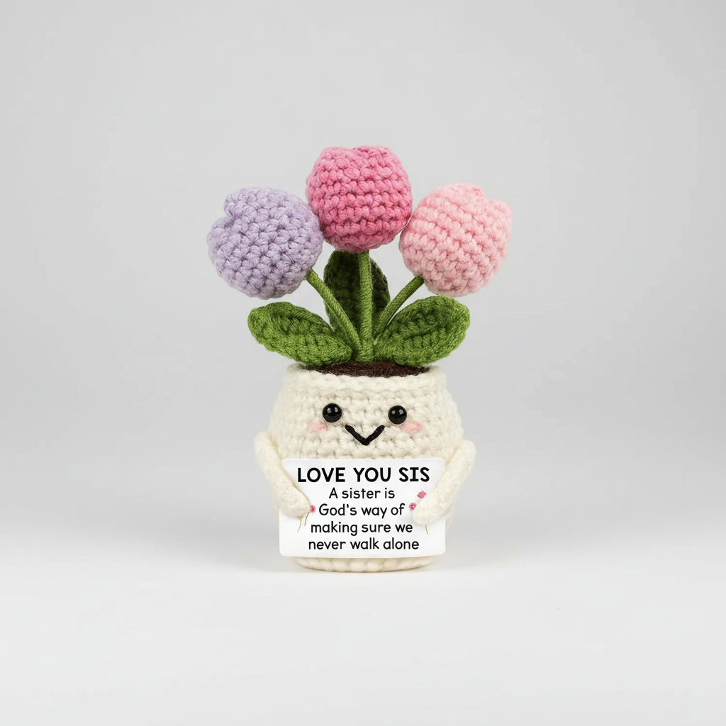 Handmade Crochet Flower Desk Decor – The Perfect Mother's Day Gift