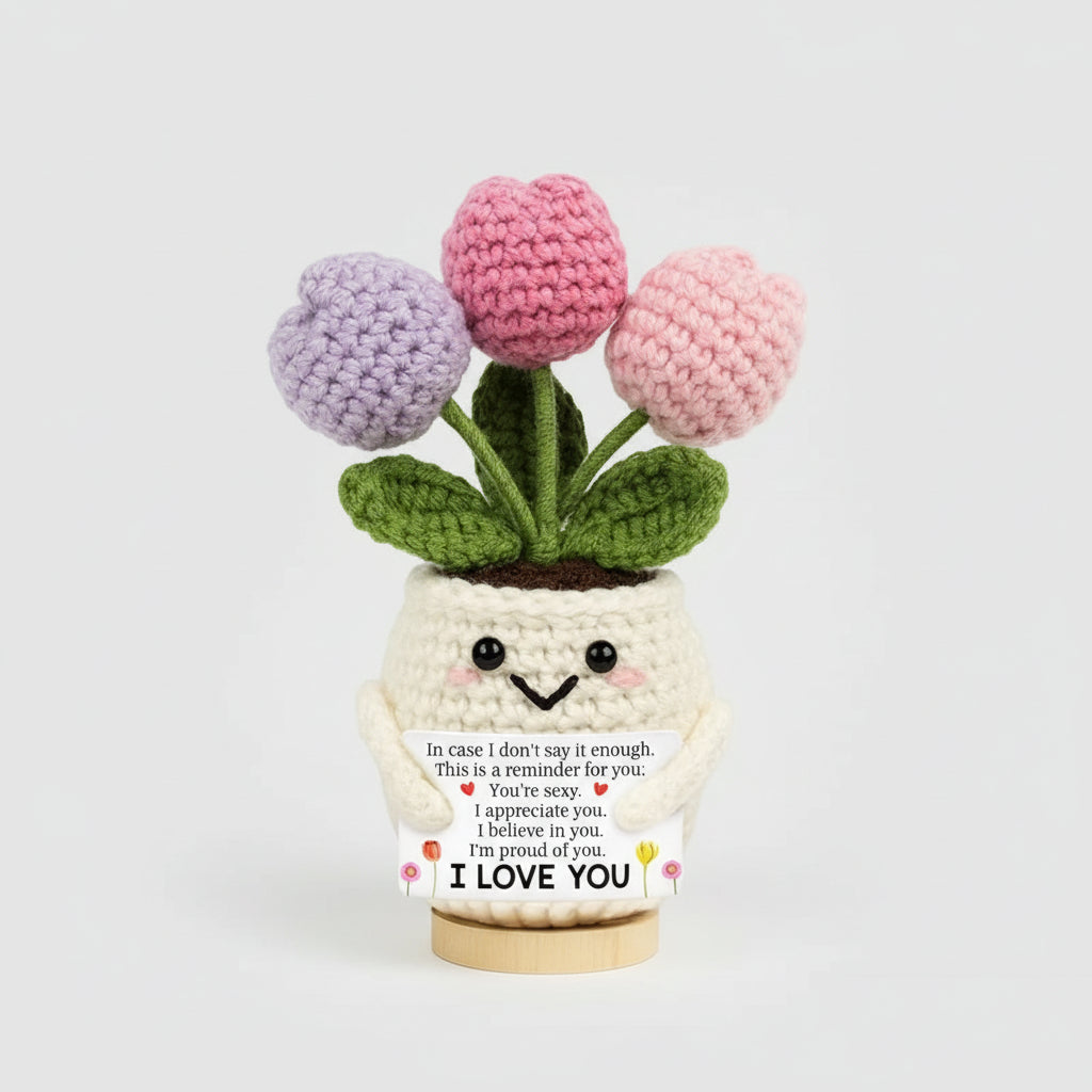 Handmade Crochet Flower Desk Decor – The Perfect Mother's Day Gift