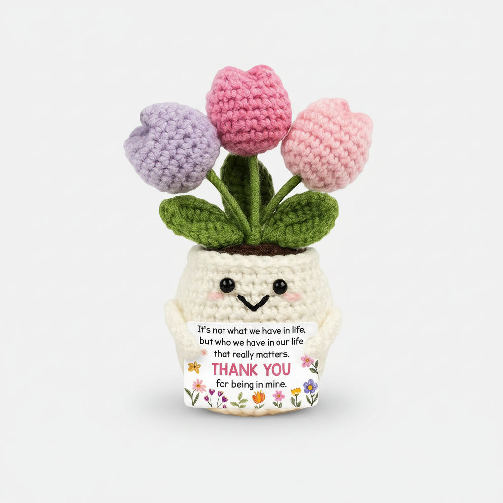 Handmade Crochet Flower Desk Decor – The Perfect Mother's Day Gift